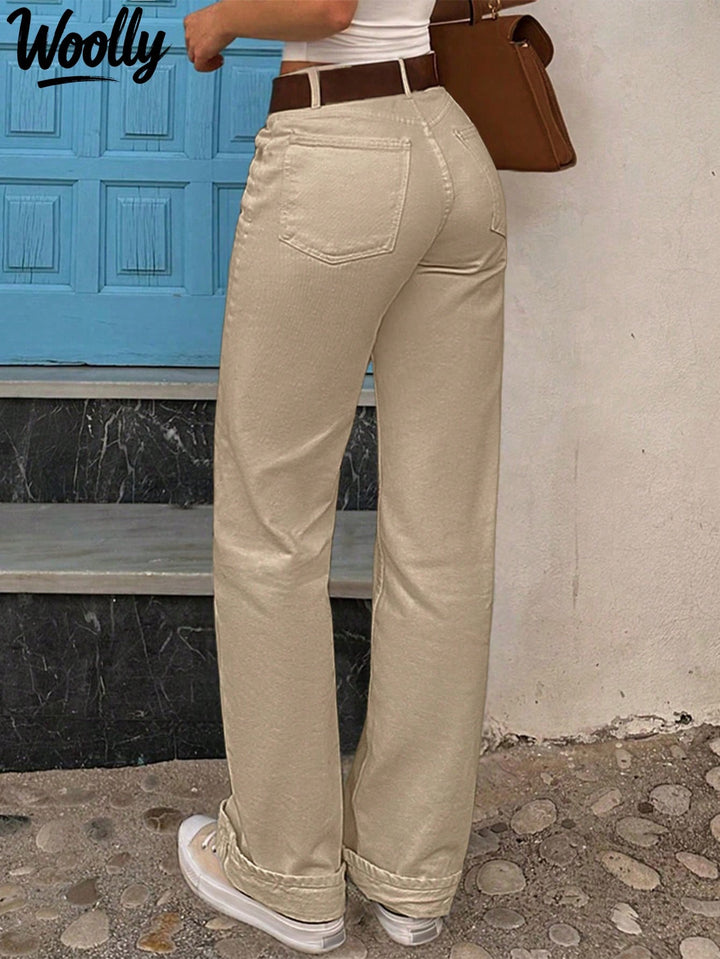 Jeans SHEIN, portocaliu