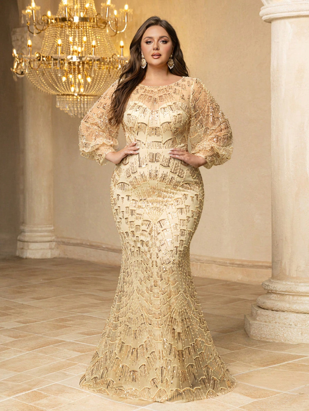Rochie SHEIN, auriu