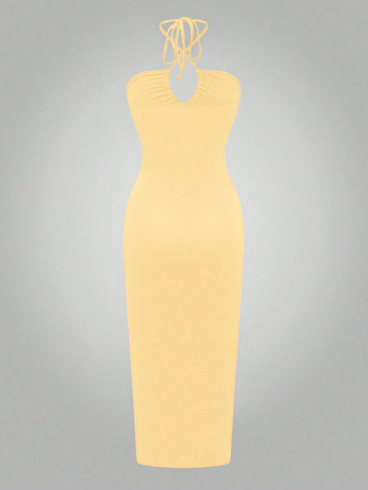 Rochie maxi SHEIN, galben