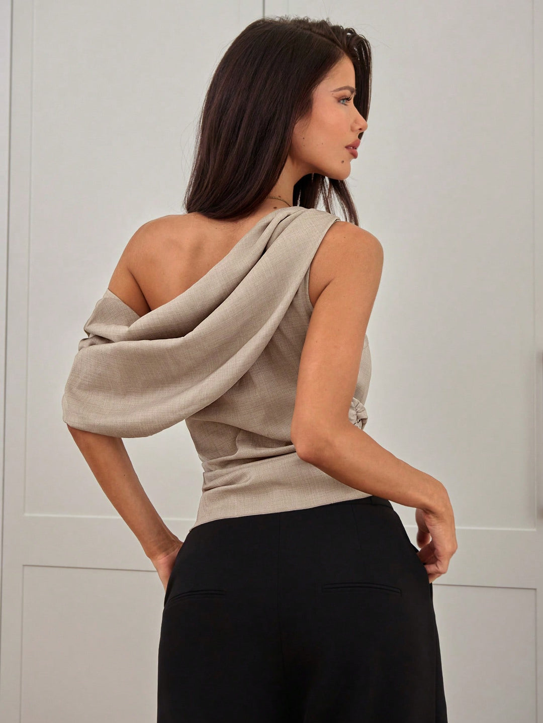Top SHEIN, kaki