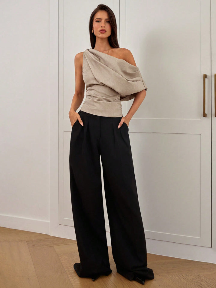 Top SHEIN, kaki