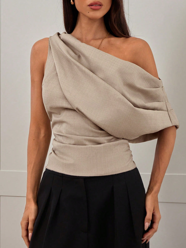 Top SHEIN, kaki