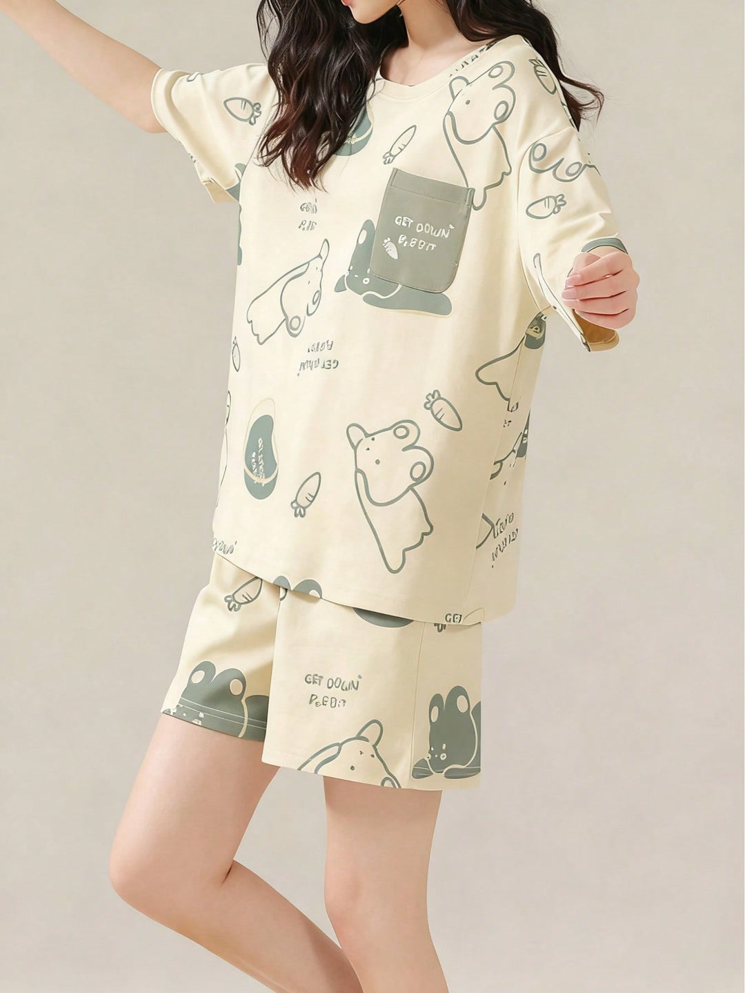 Pijama SHEIN, verde