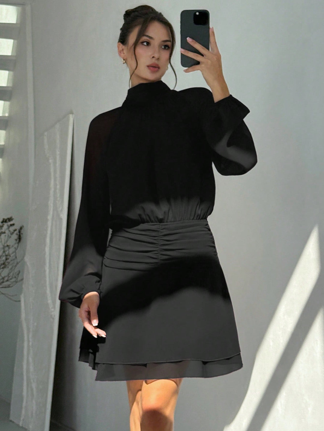 Rochie mini SHEIN, negru