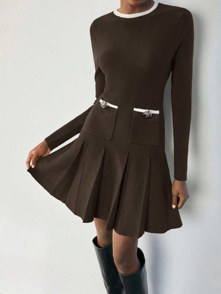 Rochie mini SHEIN, maro