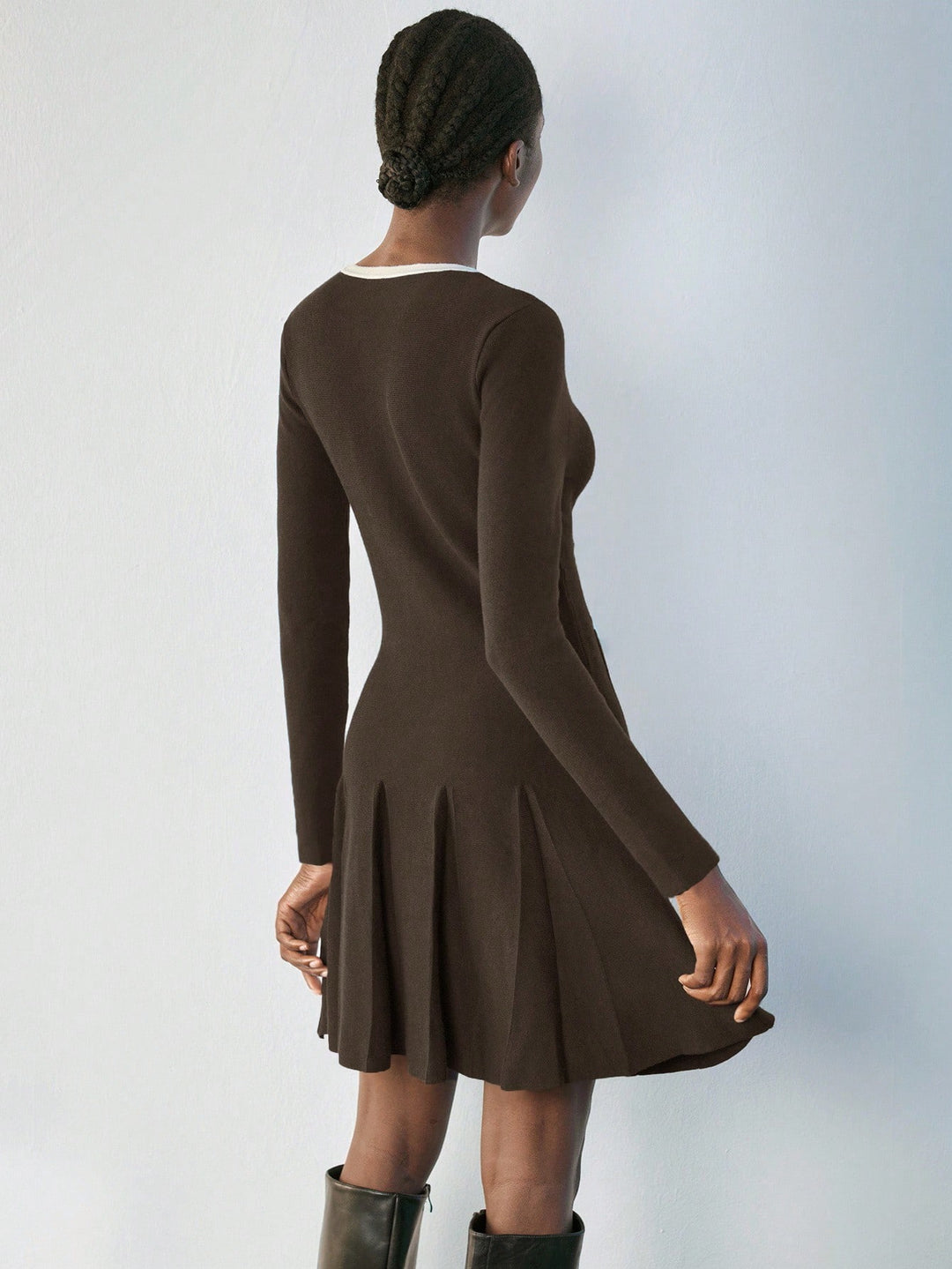 Rochie mini SHEIN, maro