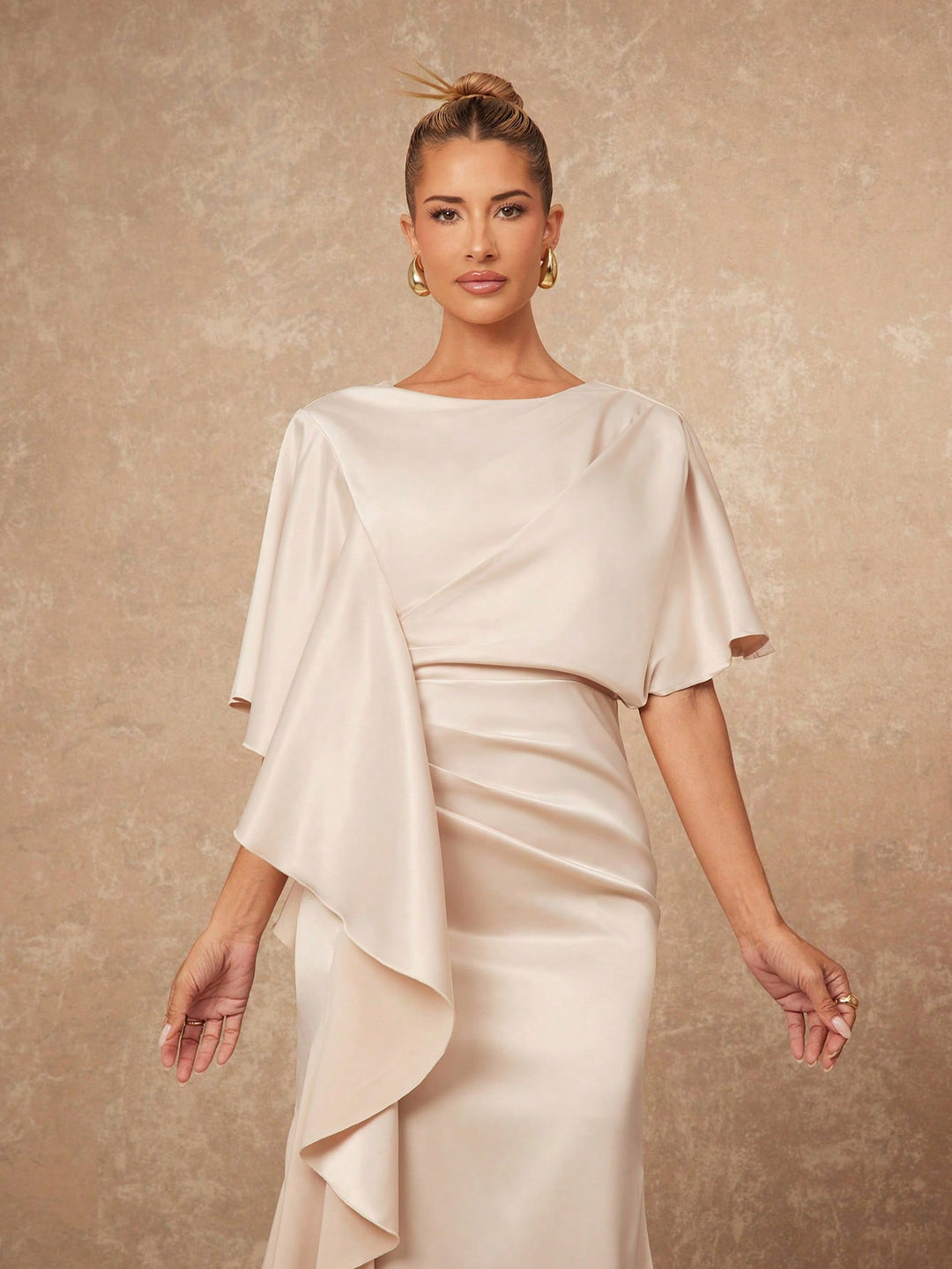 Rochie maxi SHEIN, bej