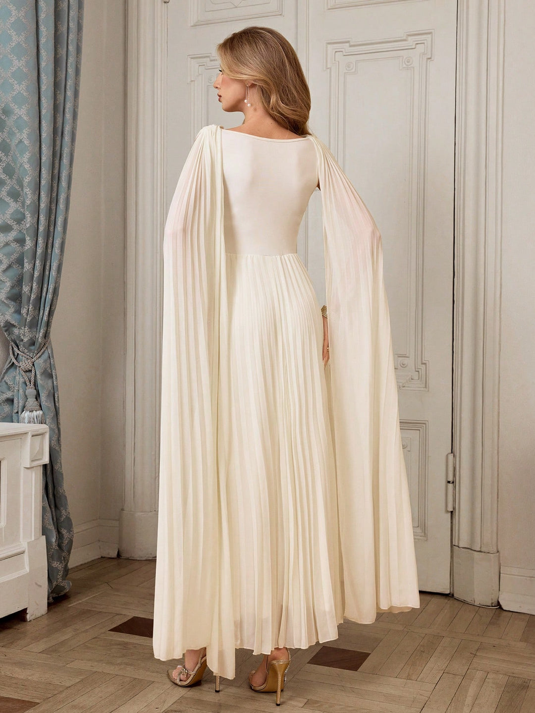 Rochie maxi SHEIN, crem