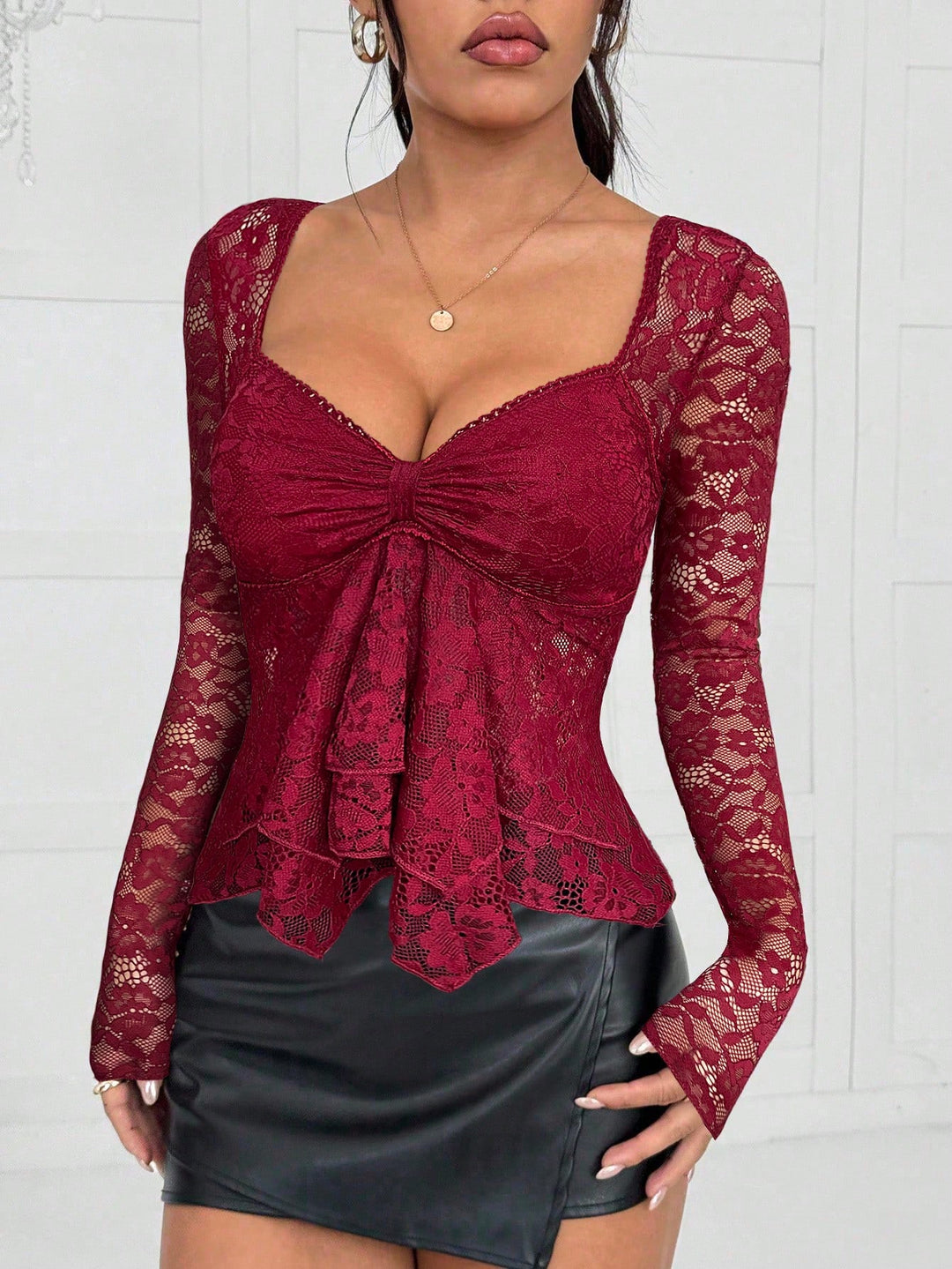 Tricou SHEIN, vișiniu