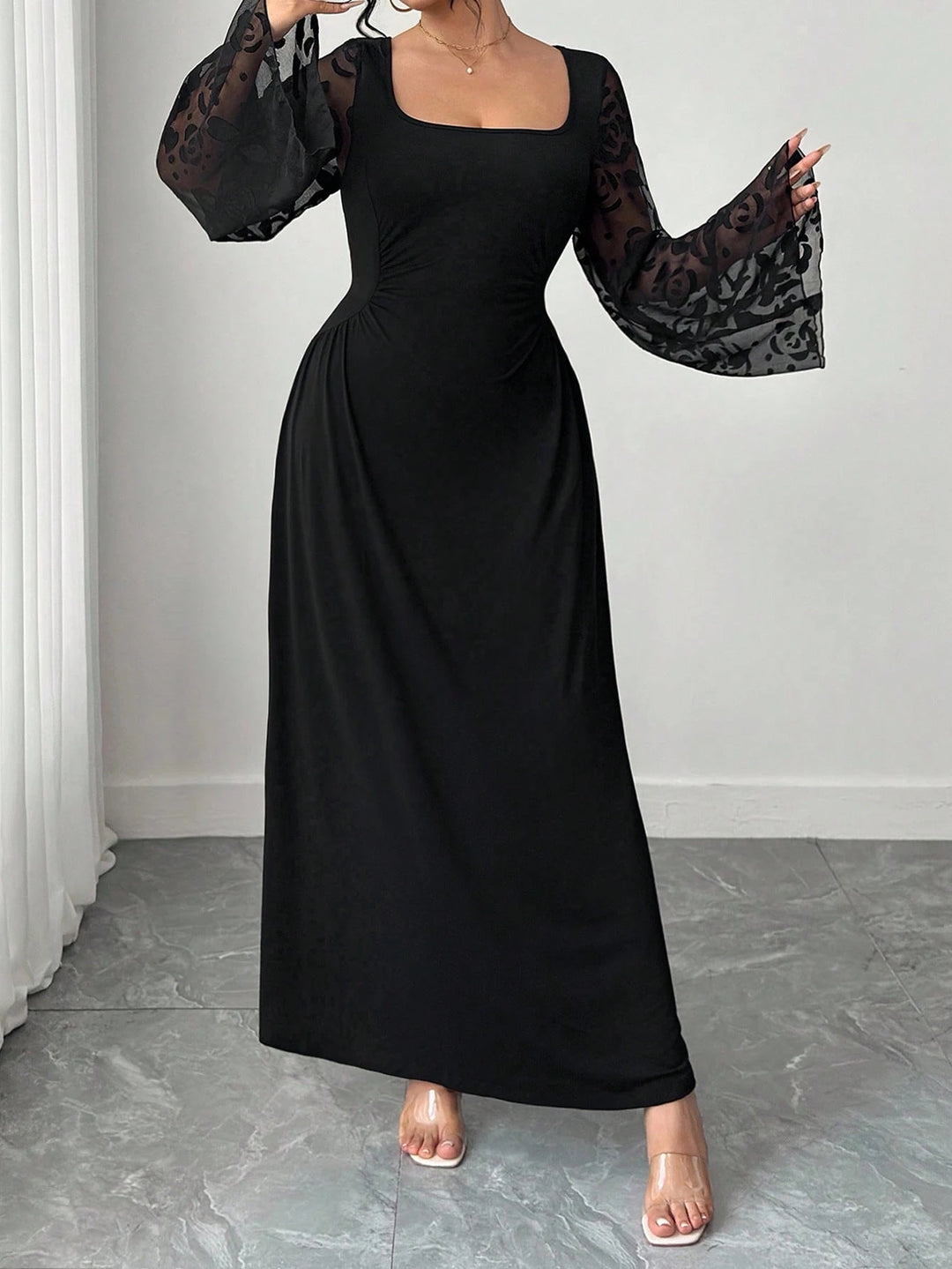 Rochie maxi SHEIN, negru