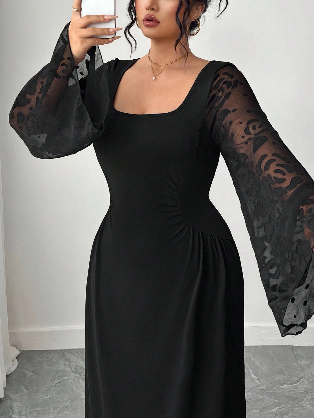 Rochie maxi SHEIN, negru