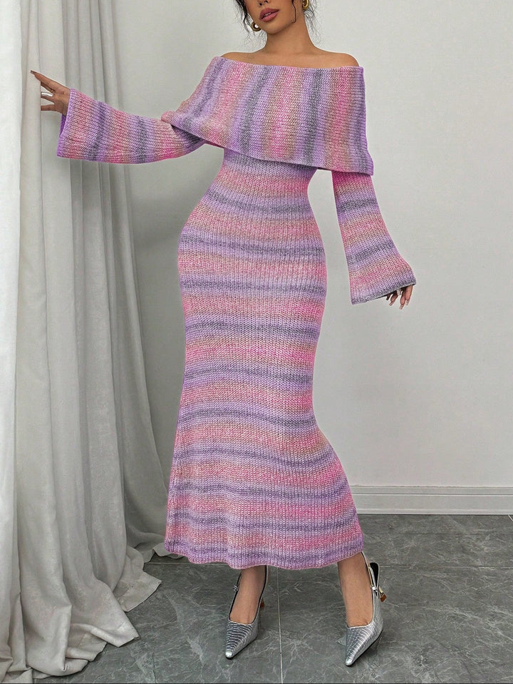 Rochie midi SHEIN, mix culori
