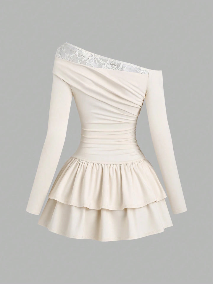 Rochie mini SHEIN, crem