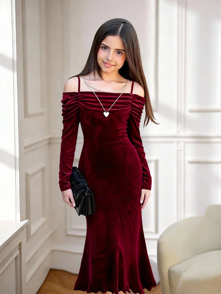 Rochie SHEIN, vișiniu