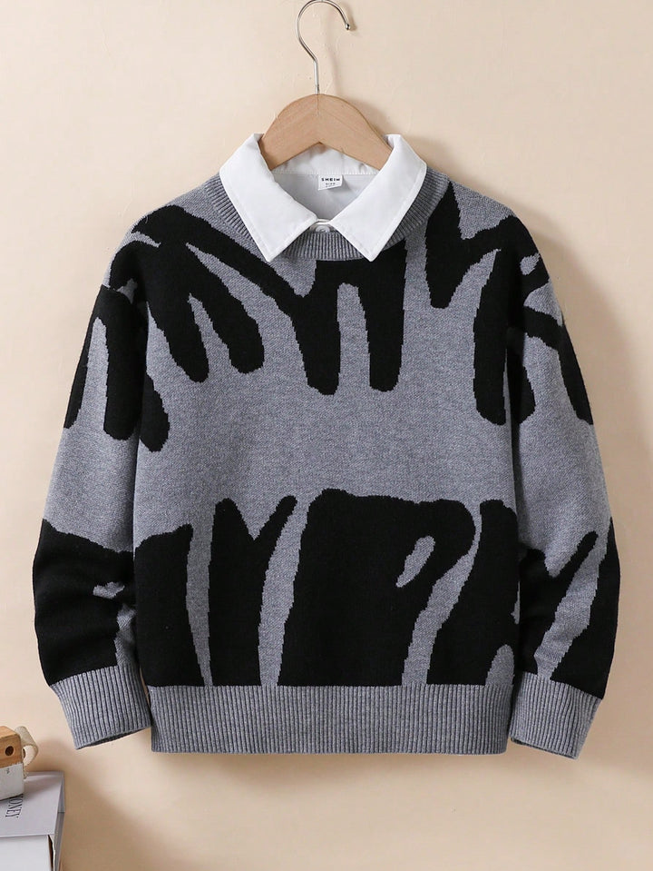 Pulover SHEIN, gri