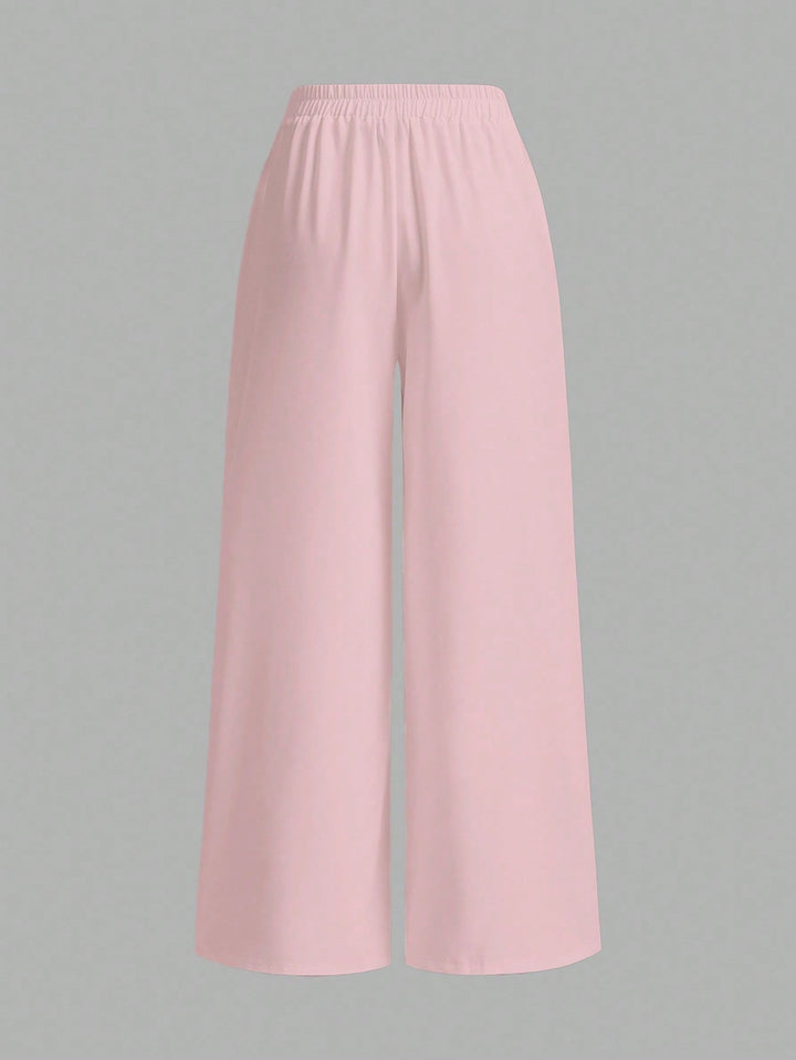 Pantaloni SHEIN, roz