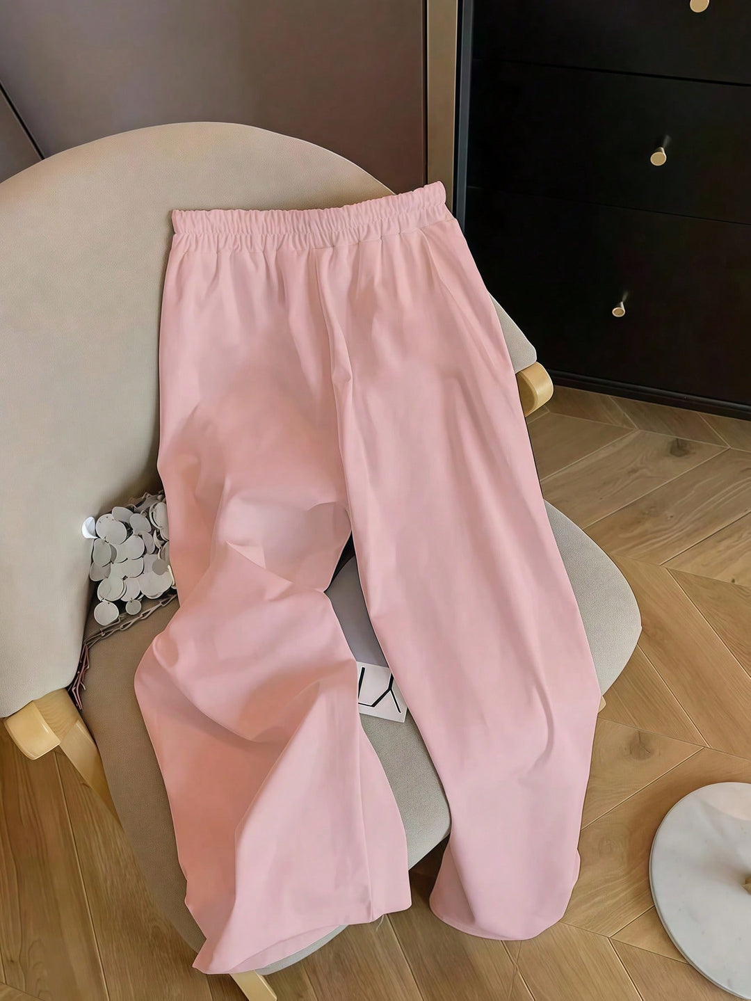 Pantaloni SHEIN, roz