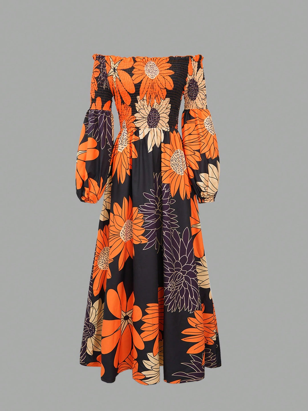 Rochie maxi SHEIN, portocaliu