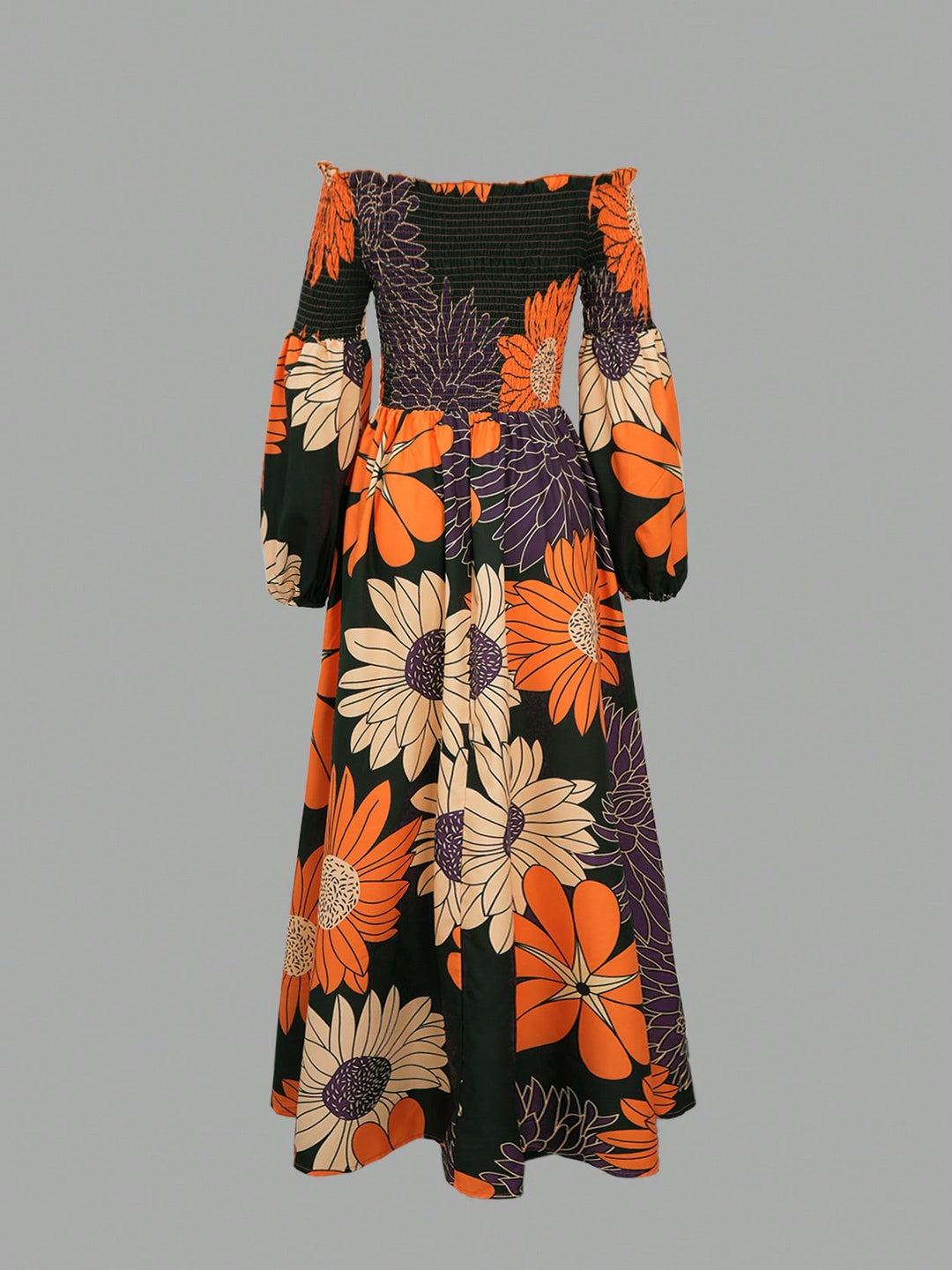 Rochie maxi SHEIN, portocaliu