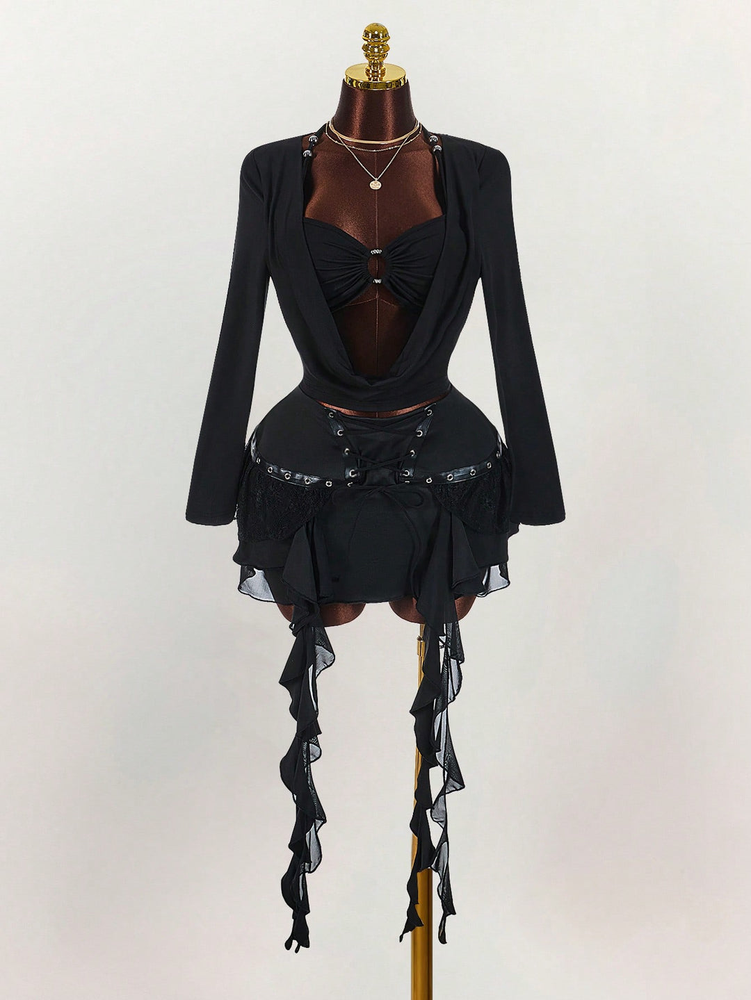 Fustă pantalon SHEIN, negru