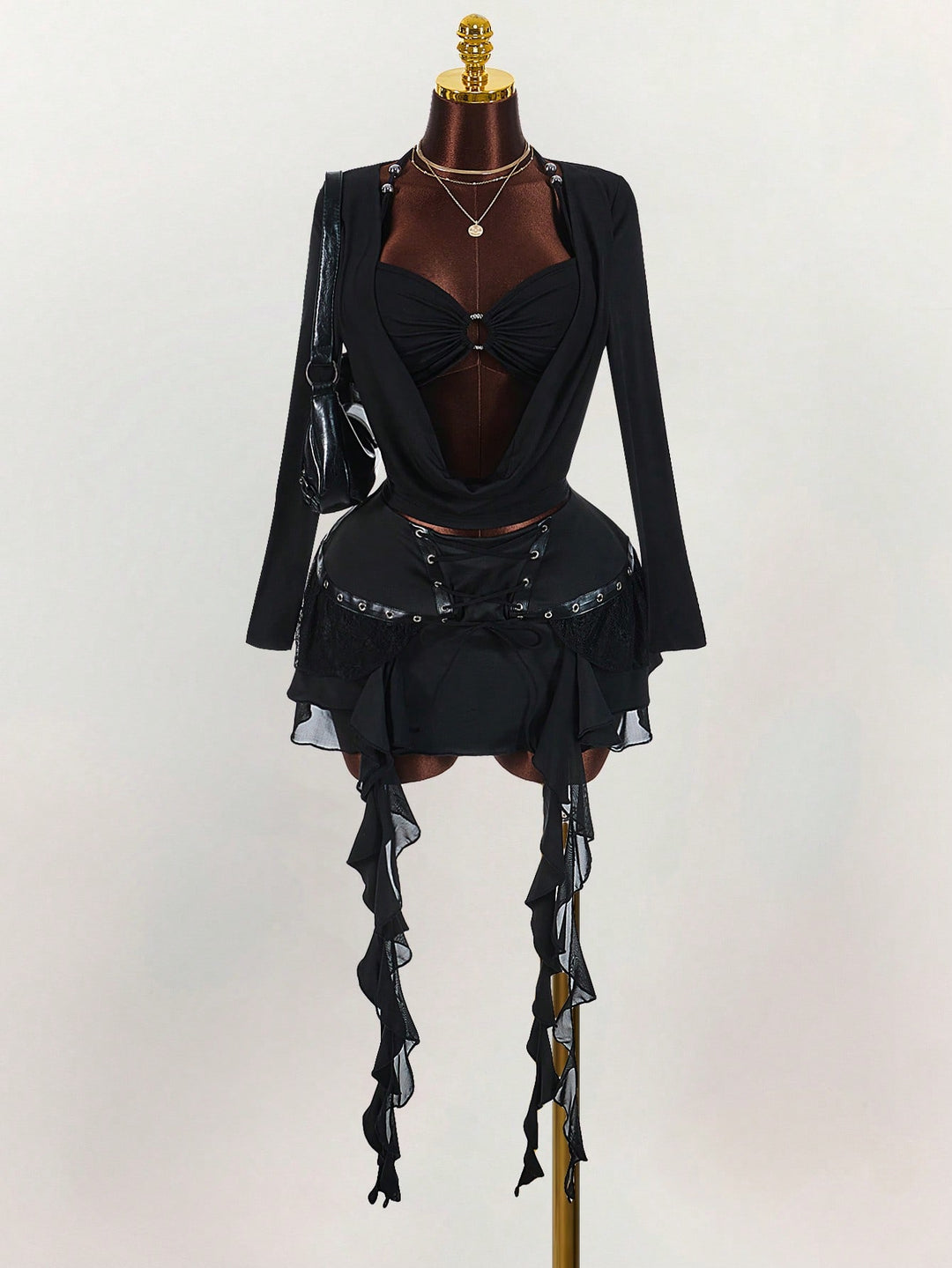 Fustă pantalon SHEIN, negru