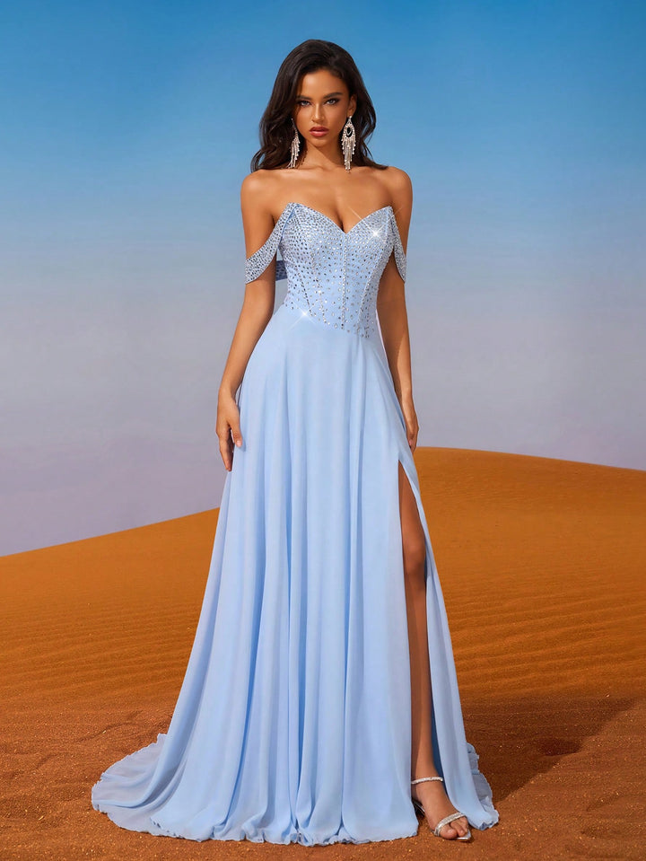 Rochie maxi SHEIN, albastru