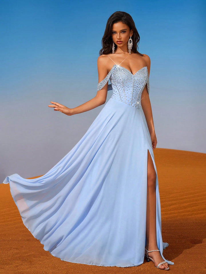 Rochie maxi SHEIN, albastru