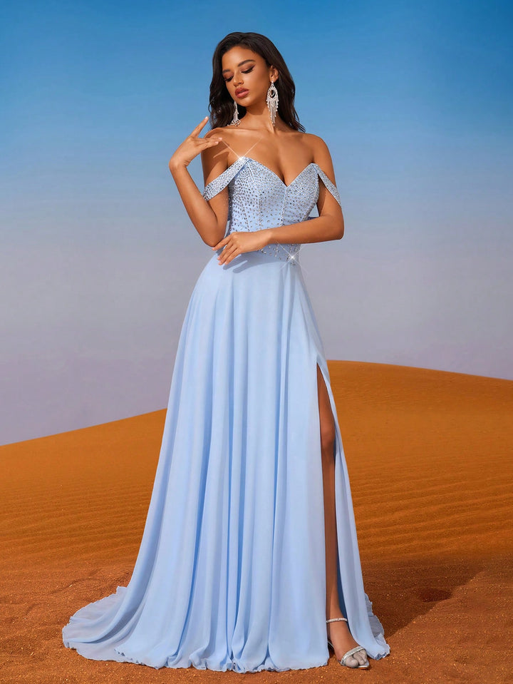 Rochie maxi SHEIN, albastru