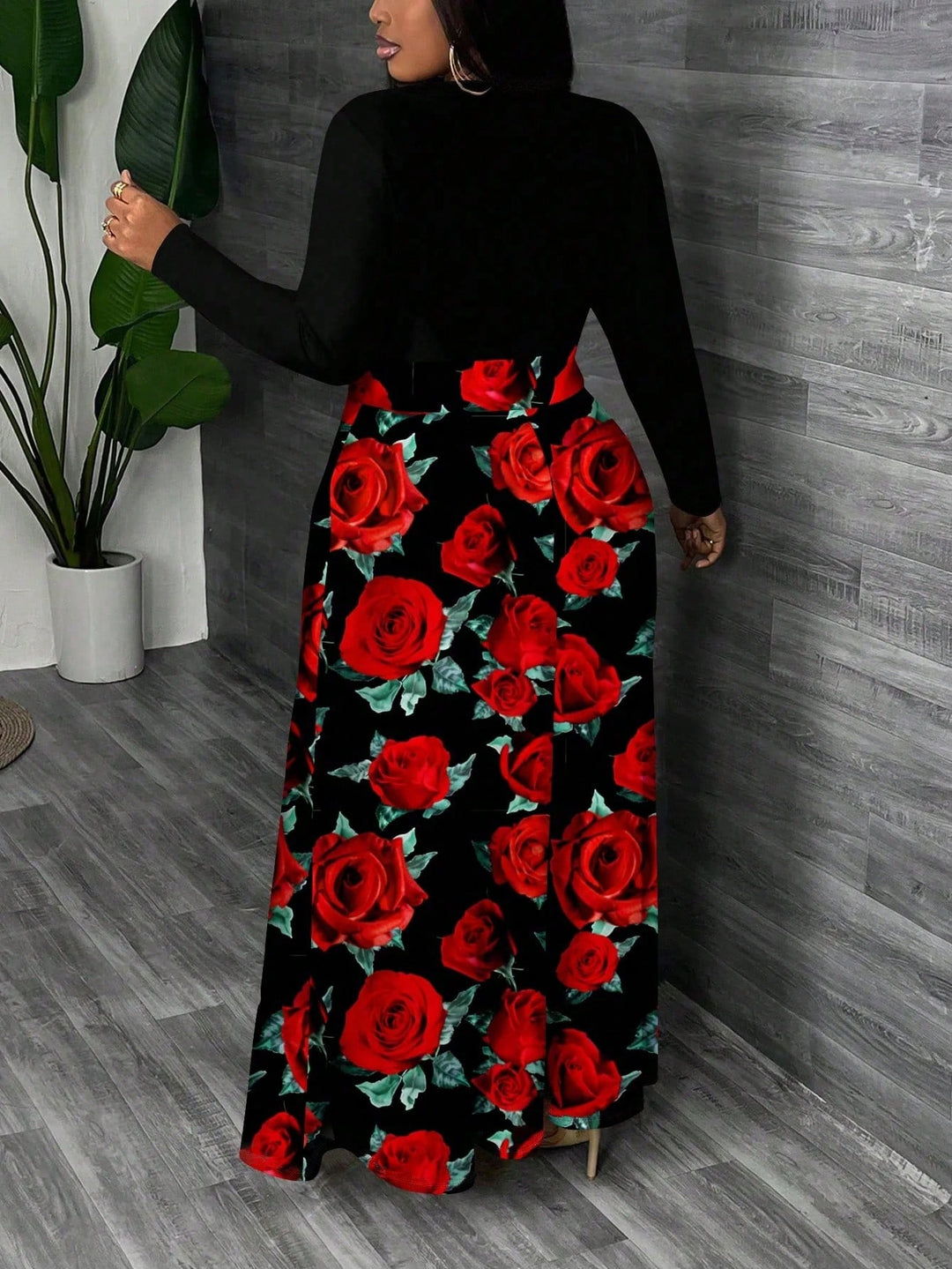 Rochie maxi SHEIN, mix culori
