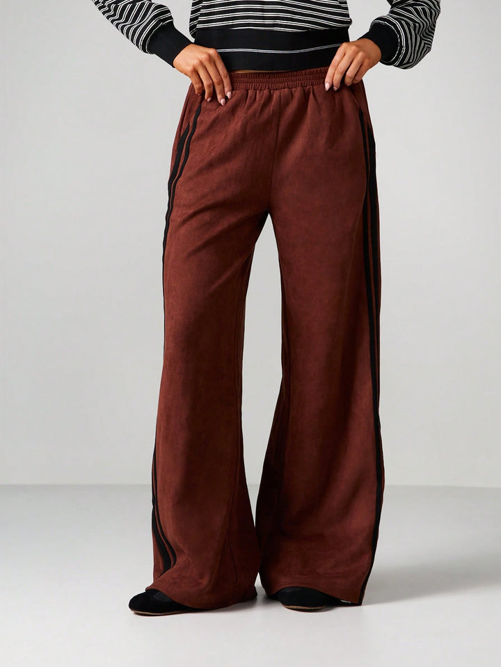 Pantaloni SHEIN, maro
