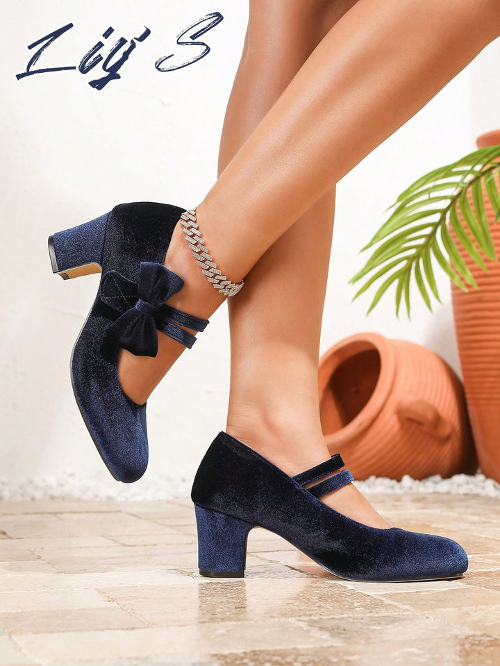 Pantofi cu toc SHEIN, albastru