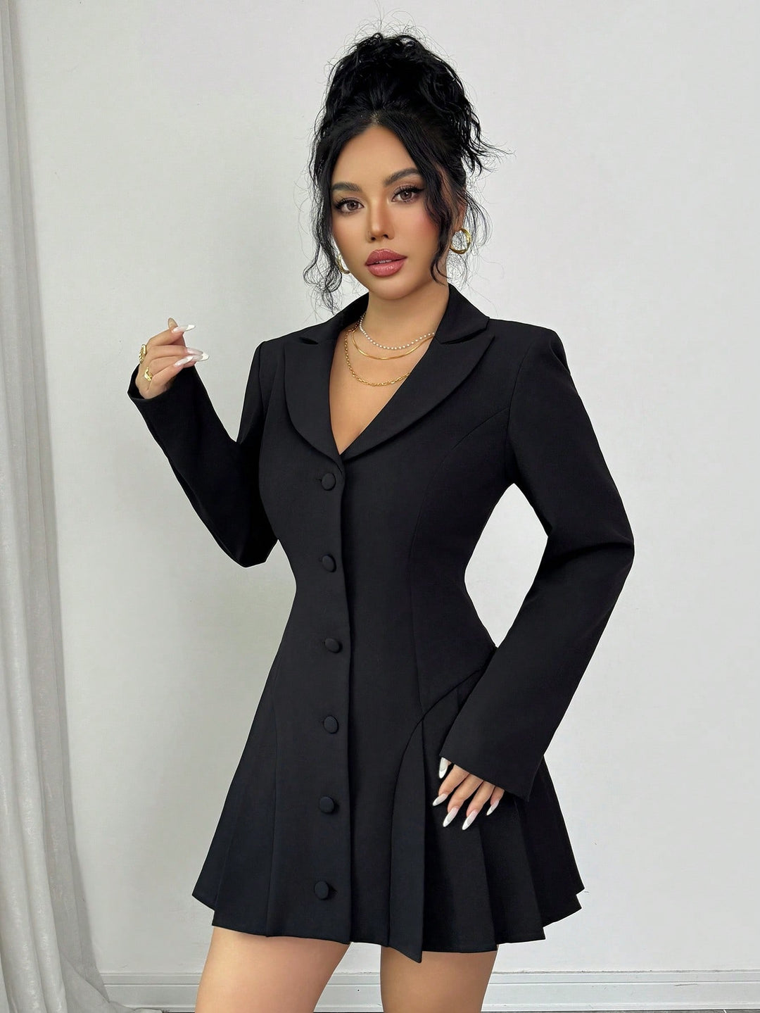 SHEIN Mini Dress, Black