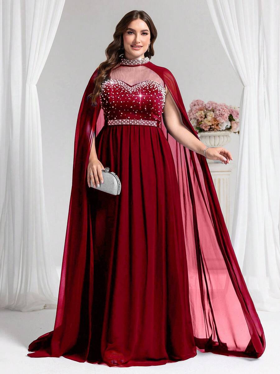 Rochie de ocazie SHEIN, vișiniu