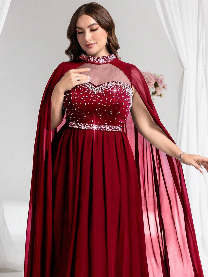 Rochie de ocazie SHEIN, vișiniu