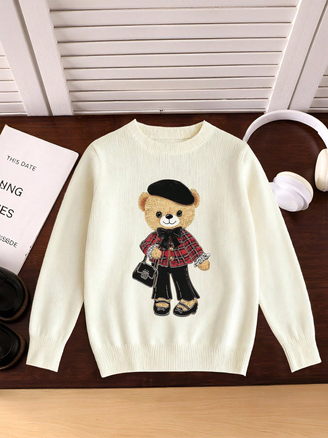 Pulover SHEIN, alb