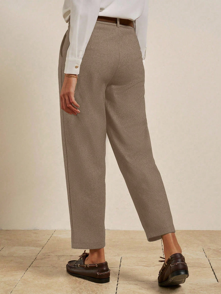 Pantaloni SHEIN, maro