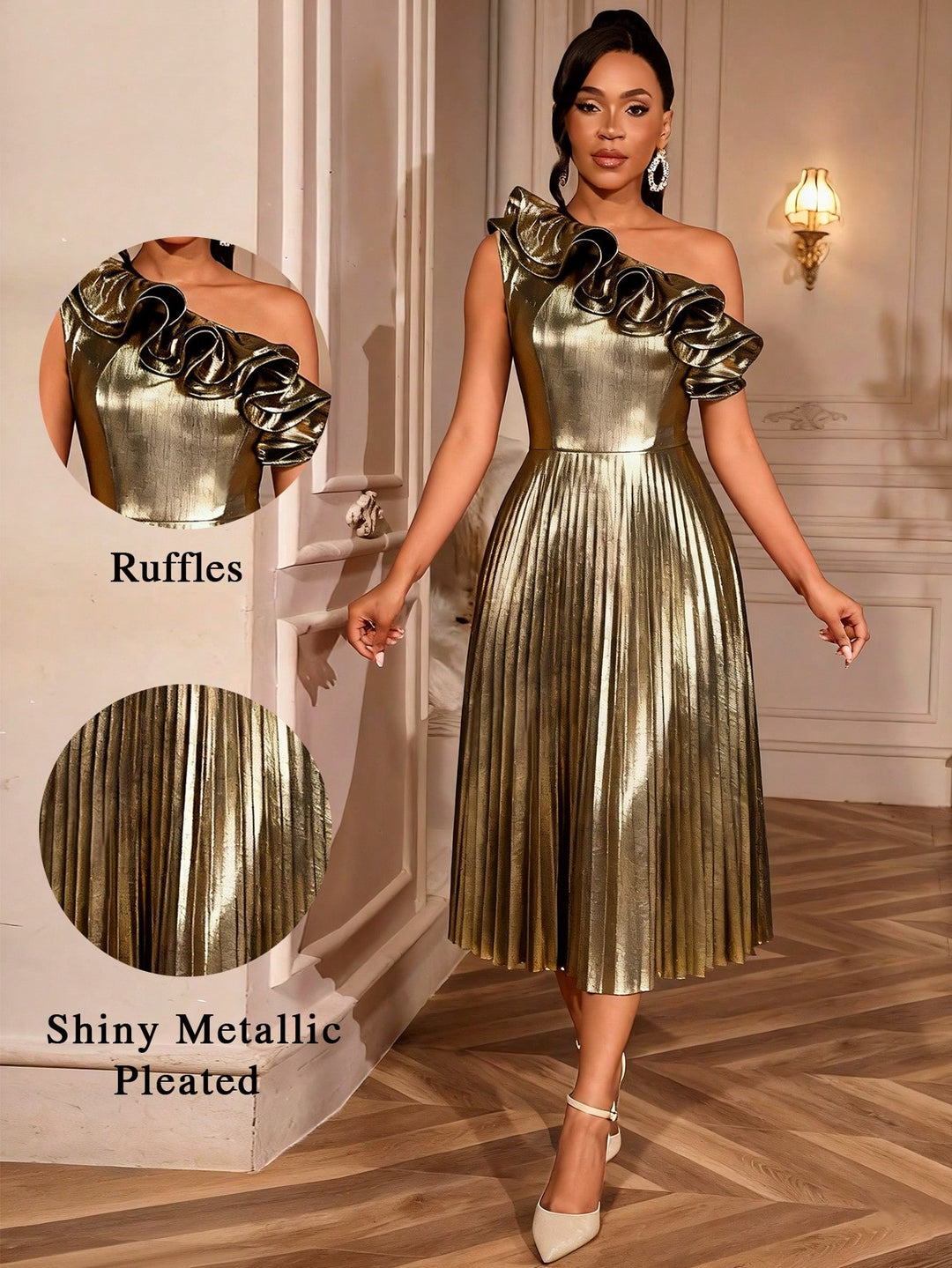 Rochie SHEIN, auriu