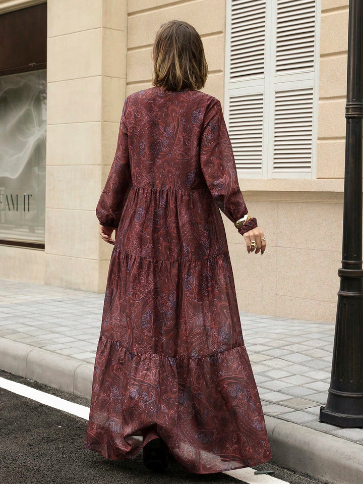 Rochie maxi SHEIN, maro