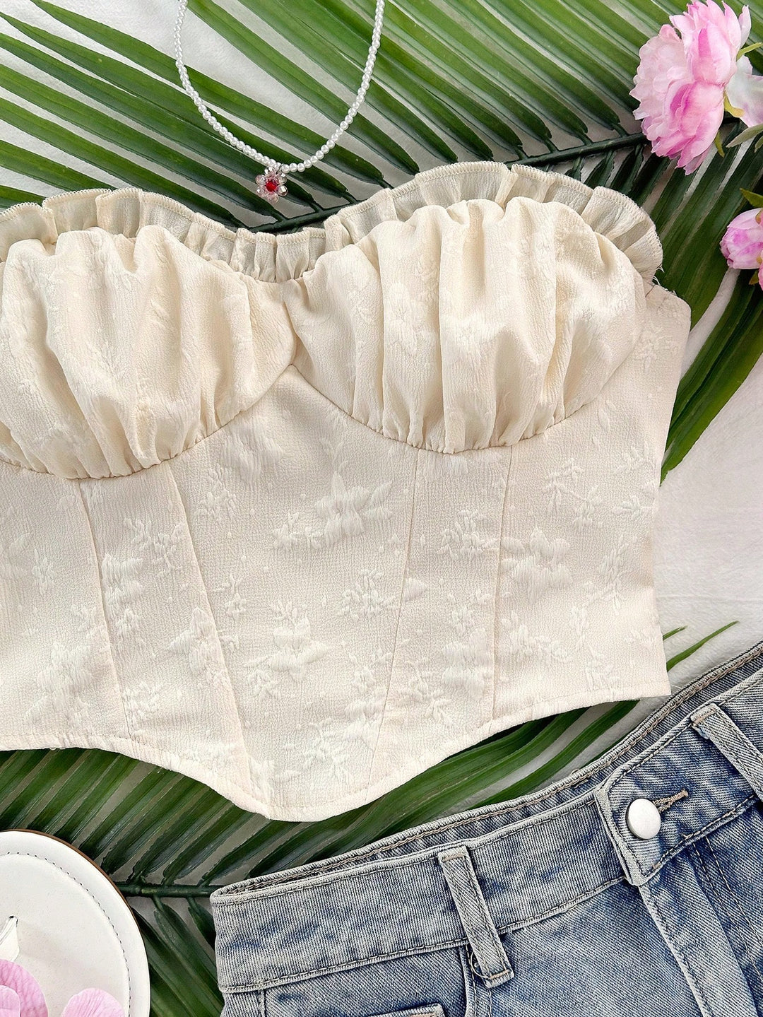 Top SHEIN, bej