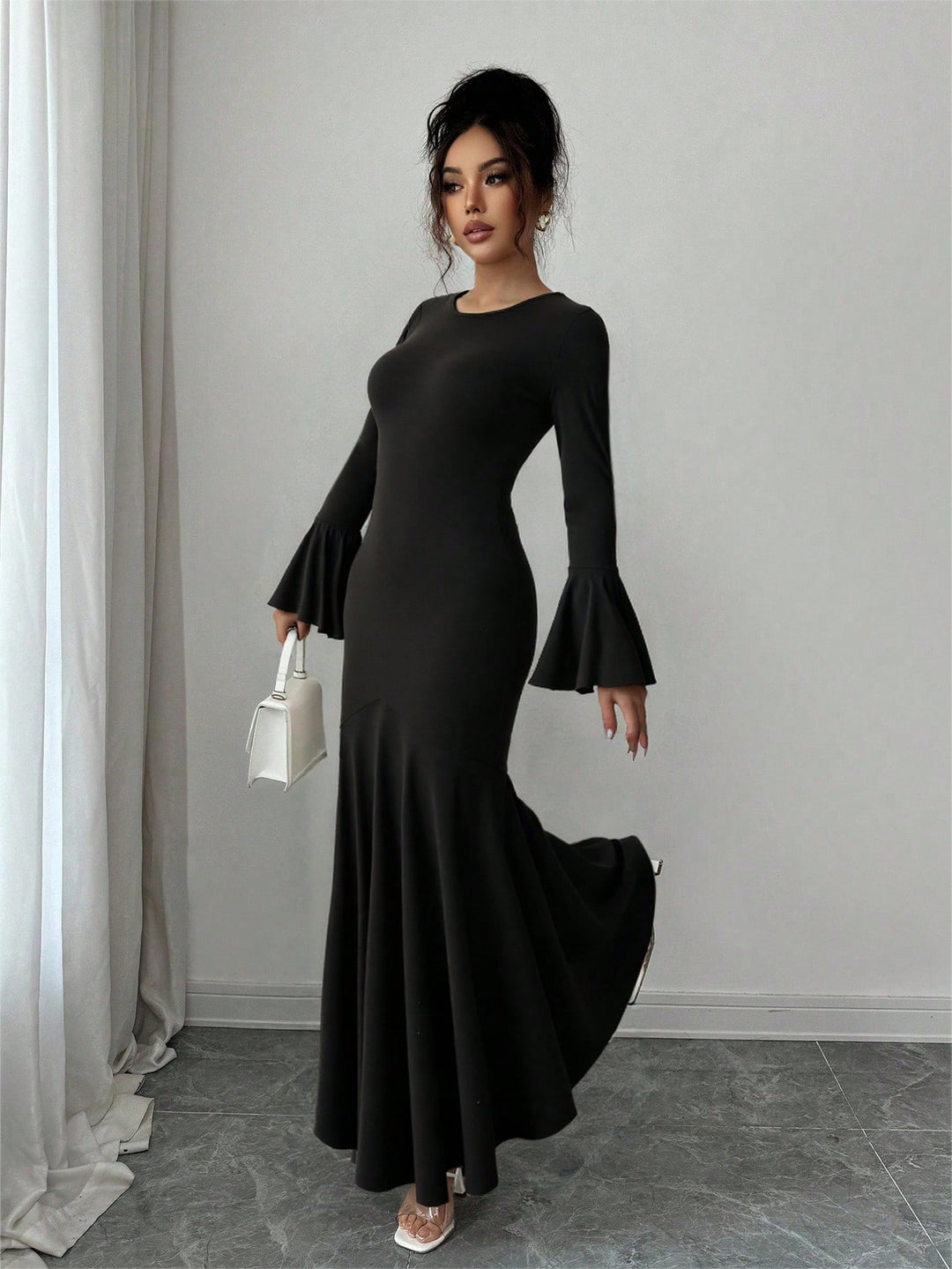 Rochie maxi SHEIN, negru