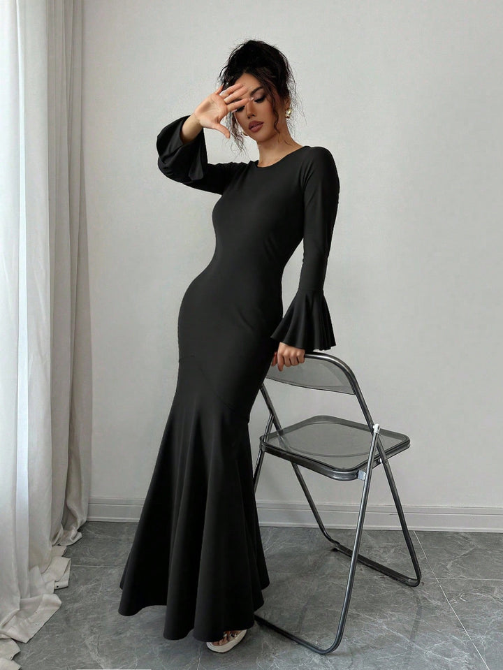 Rochie maxi SHEIN, negru