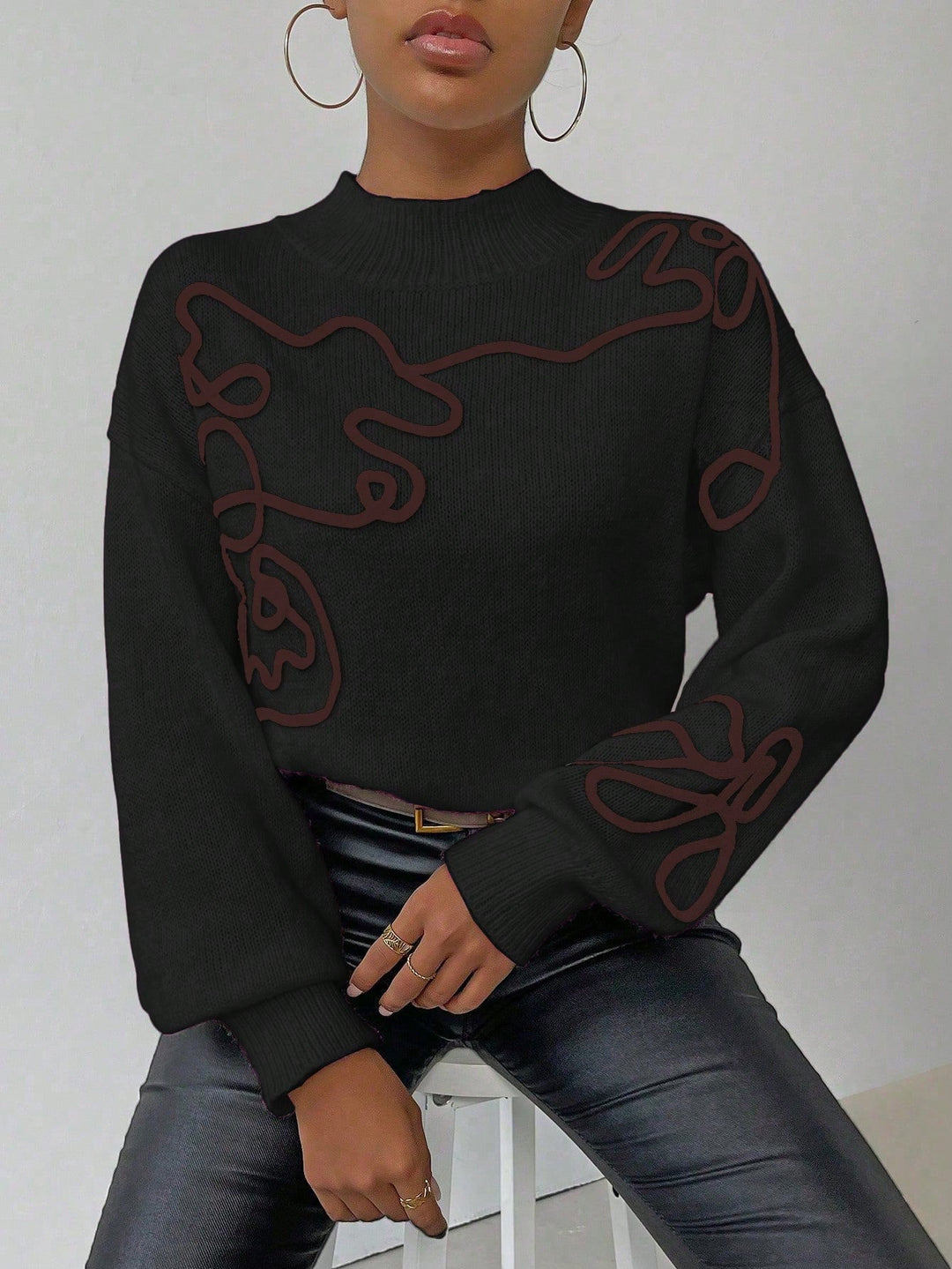 Pulover SHEIN, negru