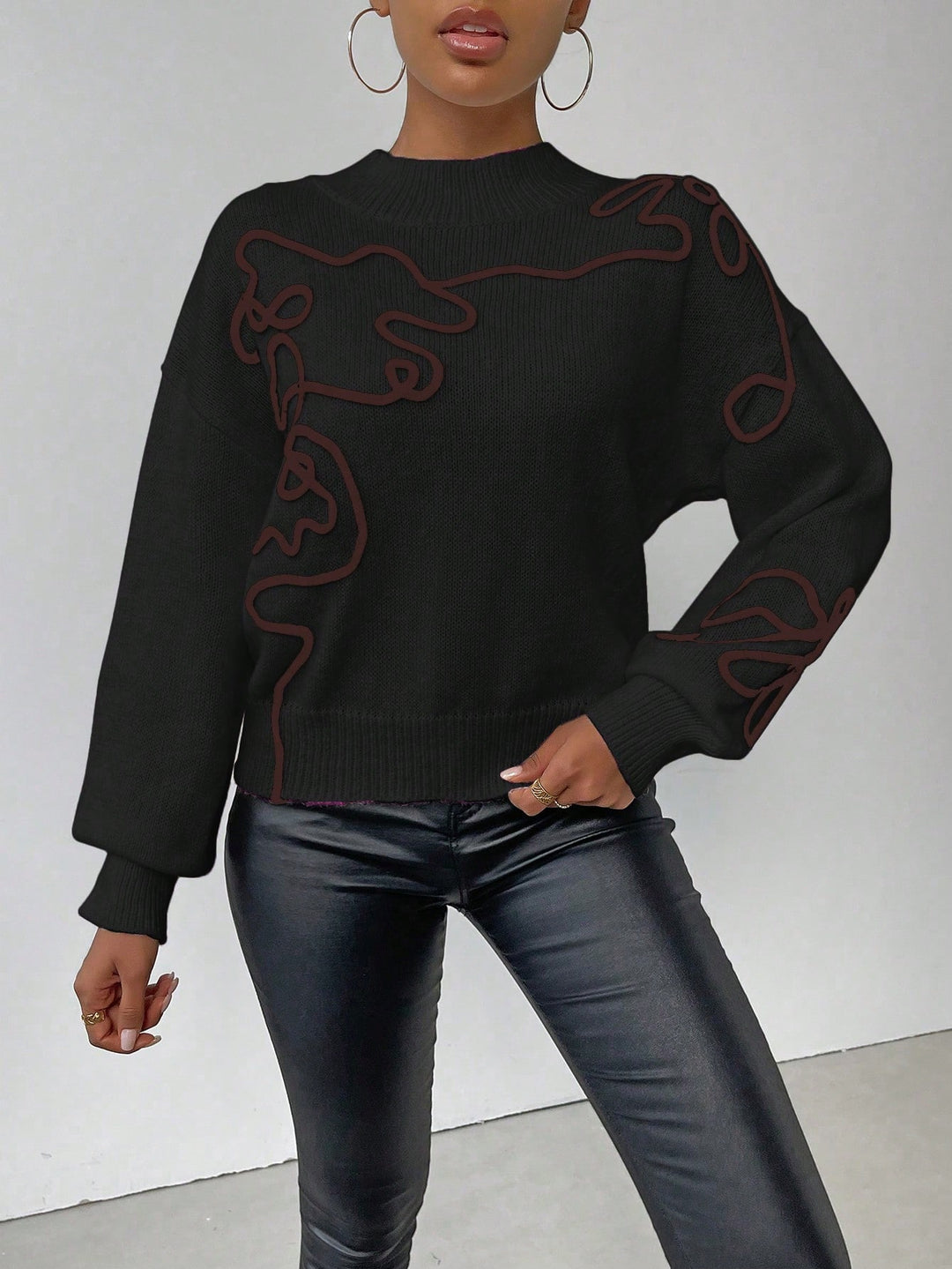 Pulover SHEIN, negru