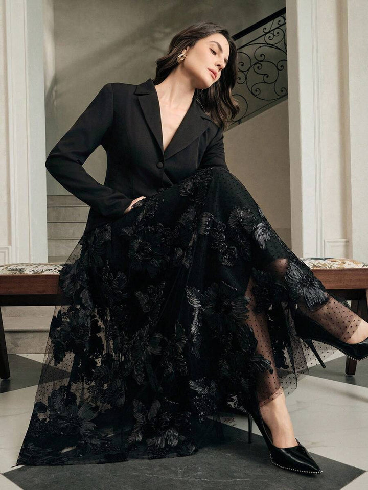 Rochie midi SHEIN, negru