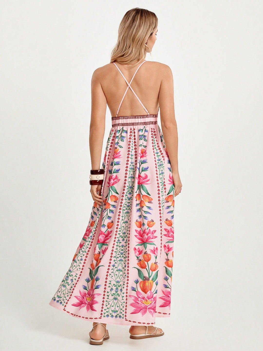 Rochie maxi SHEIN, mix culori