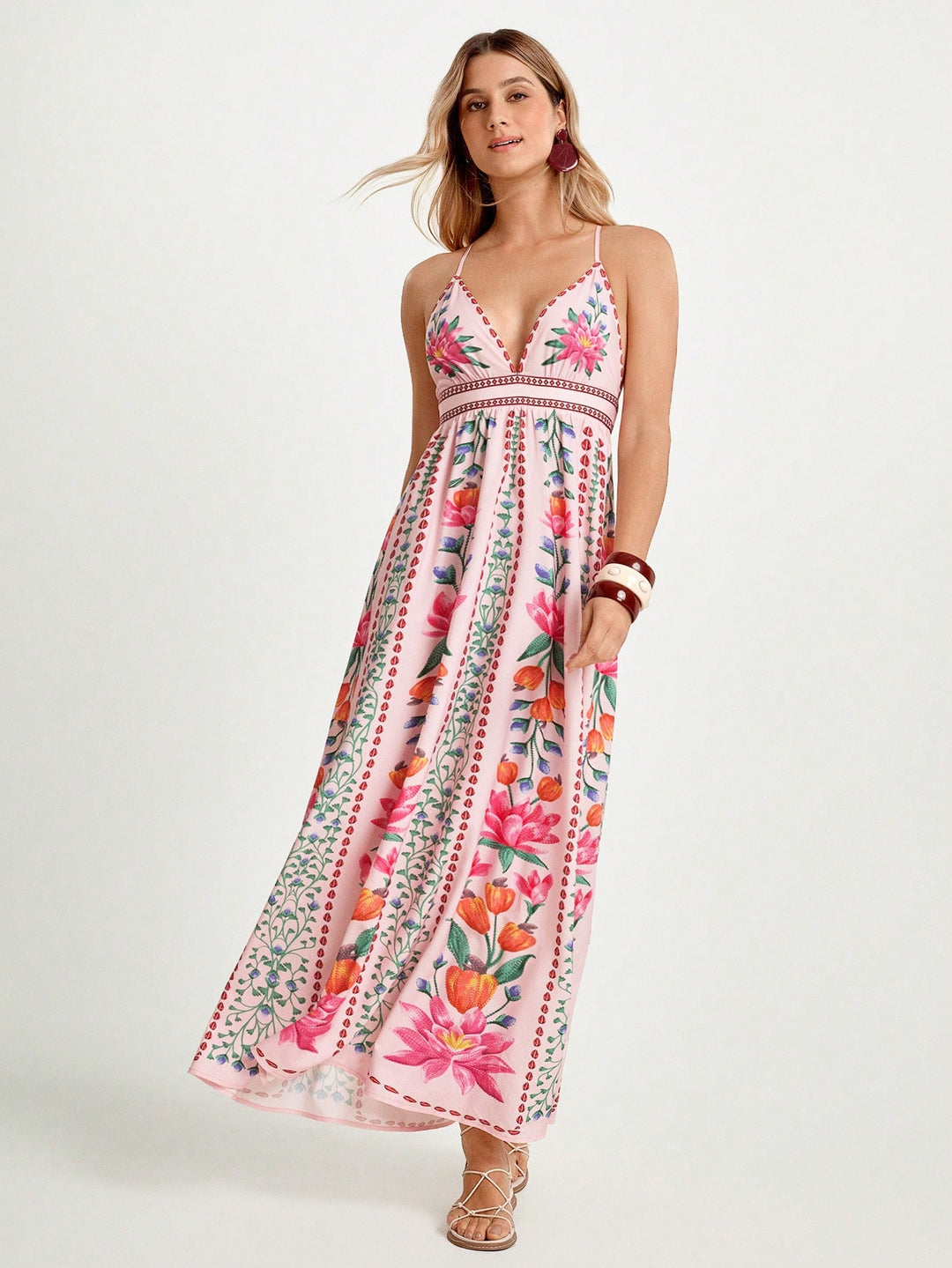 Rochie maxi SHEIN, mix culori