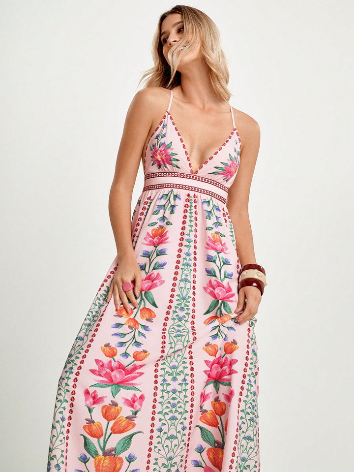 Rochie maxi SHEIN, mix culori