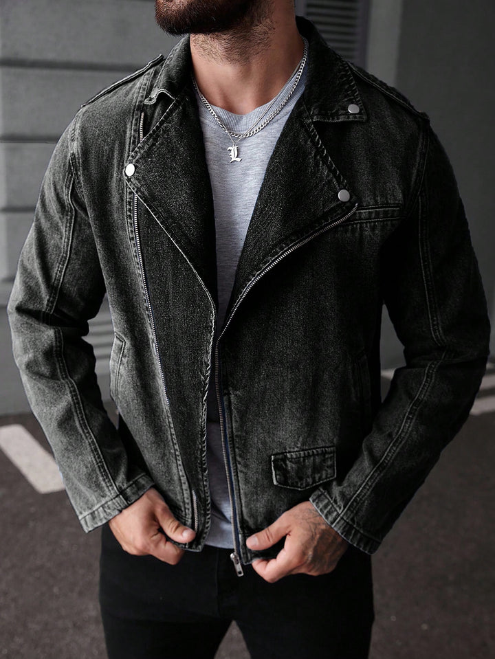 Jachetă de blugi Shein, negru