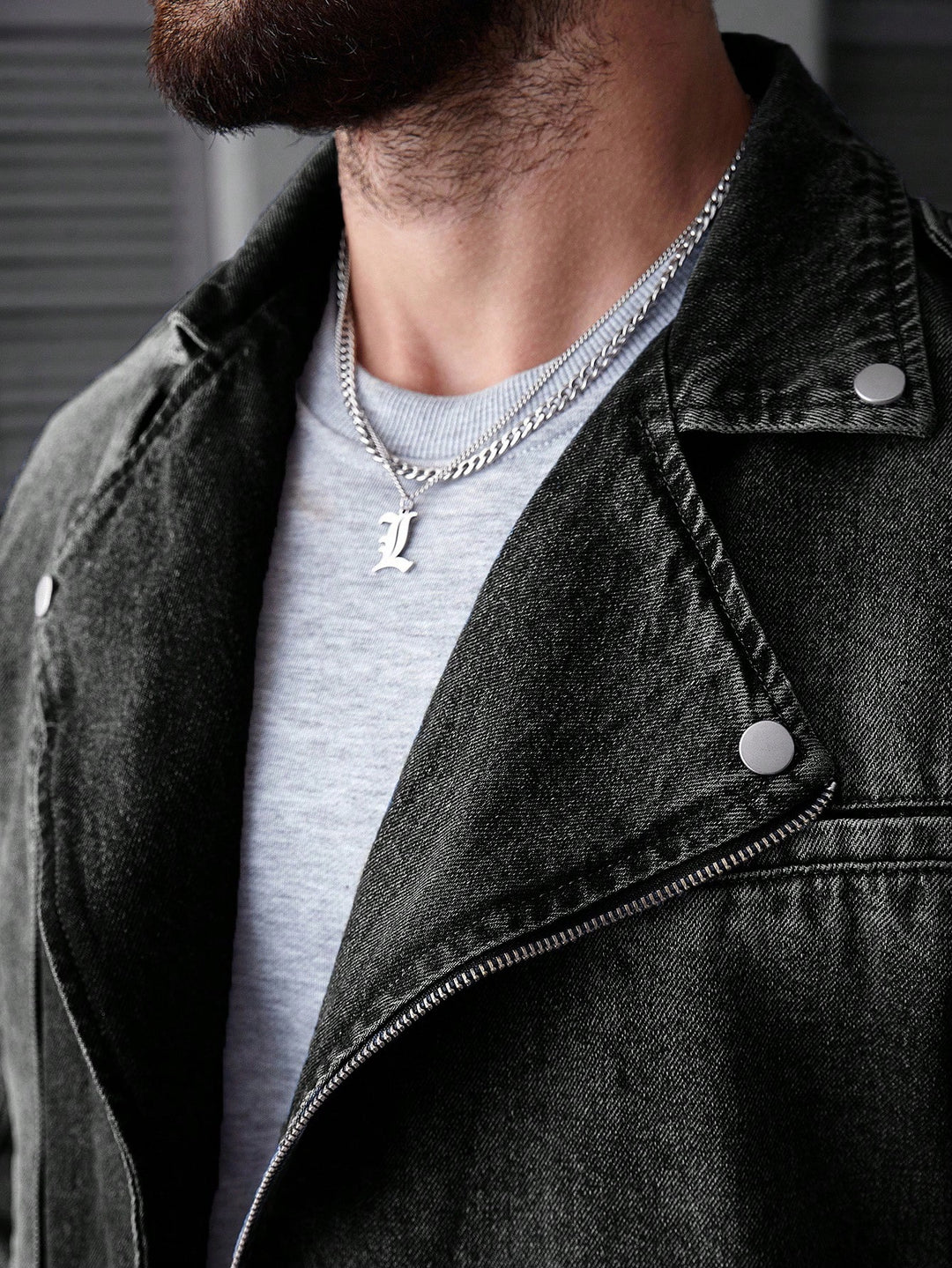 Jachetă de blugi Shein, negru