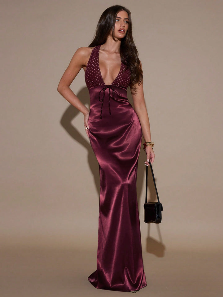 Rochie maxi SHEIN, vișiniu